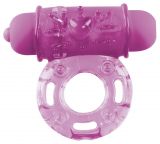 Shot Toys Vibrating Bullet Ring Purple